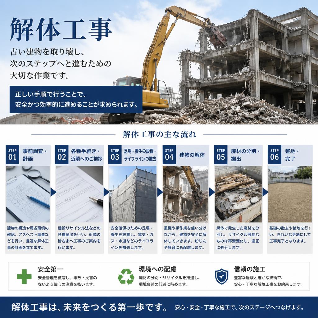 解体工事の仕事とは？