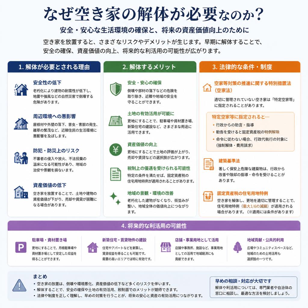 空き家の解体が必要な理由