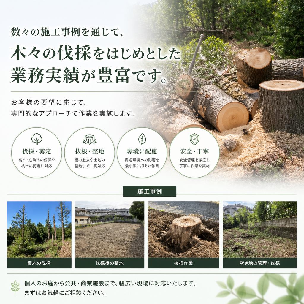 豊富な施工事例で安心