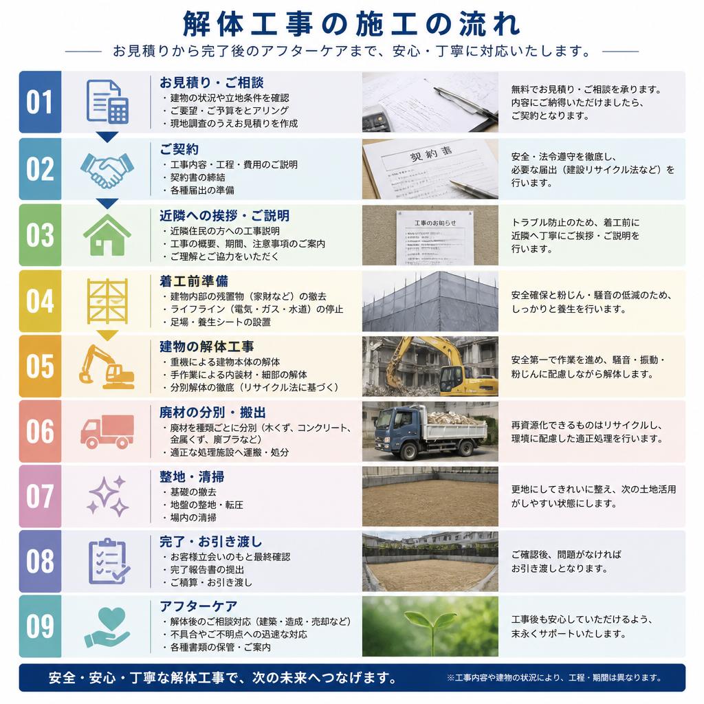 施工の流れ