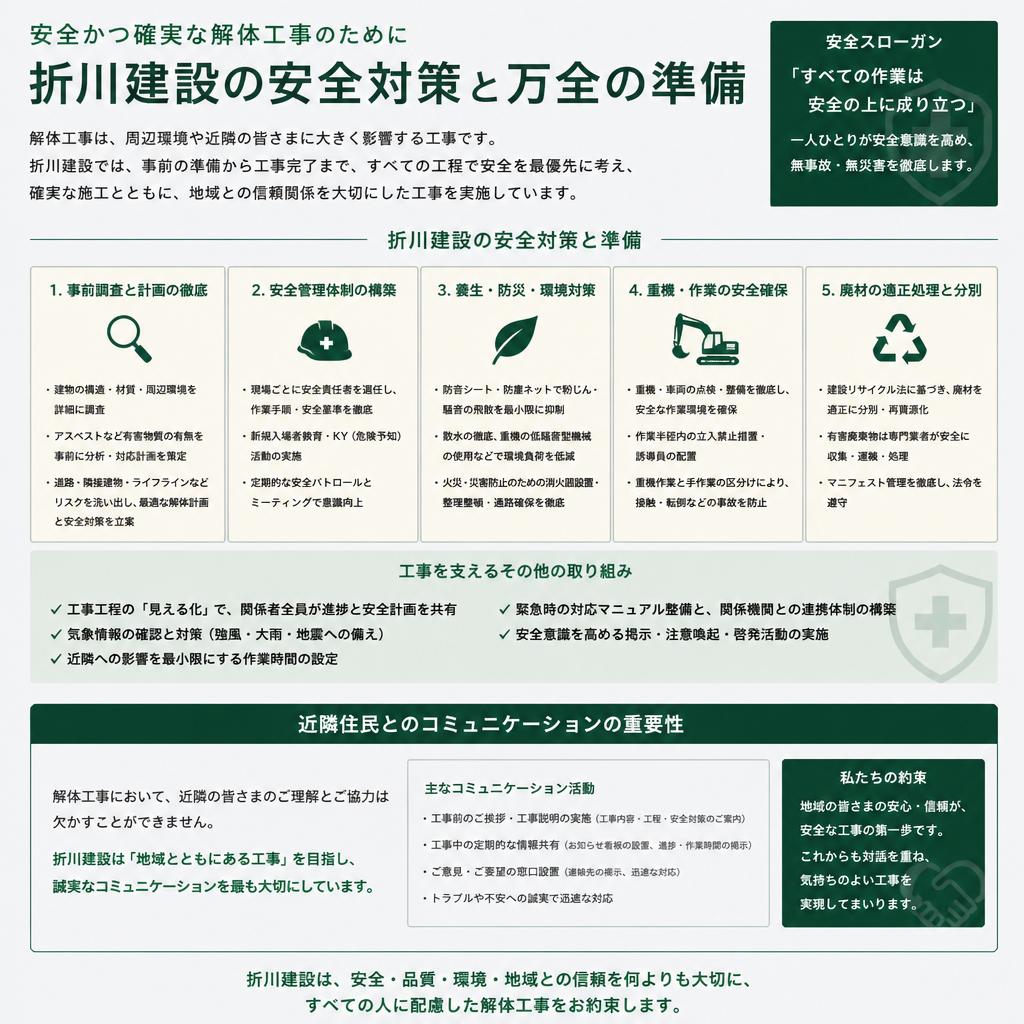 安全対策の徹底
