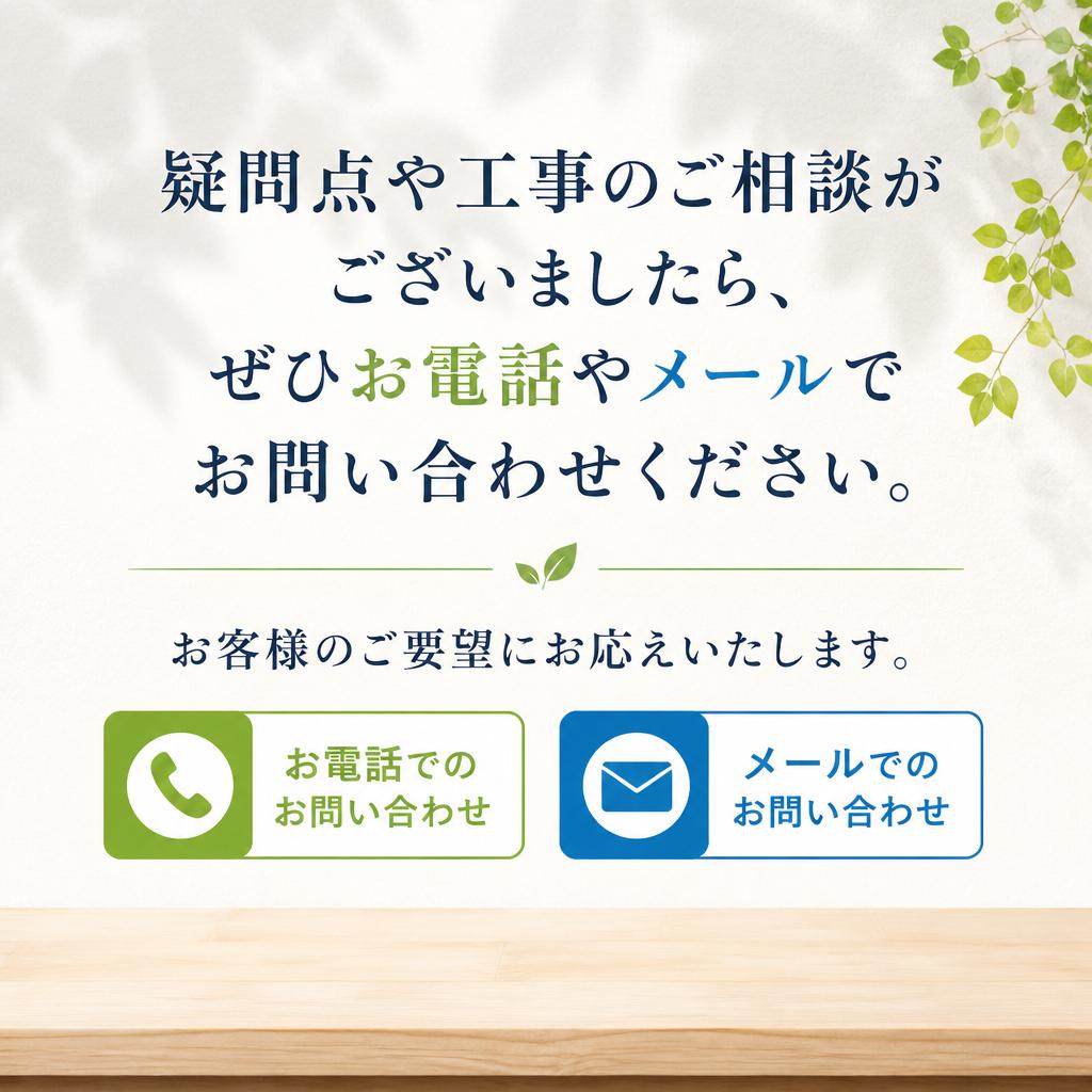 まずはお気軽にお問い合わせ！