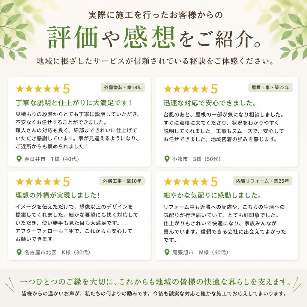 お客様の声
