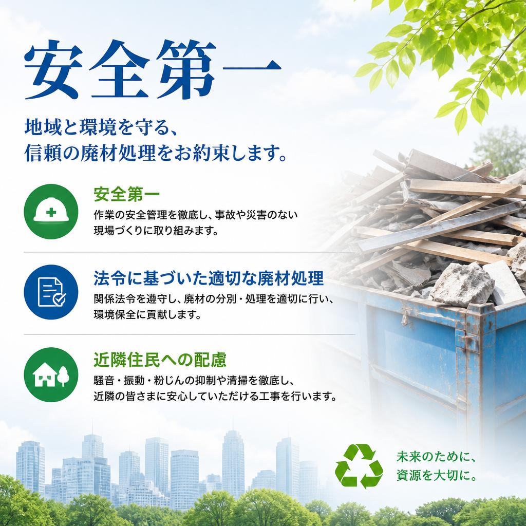 安全に配慮した施工プロセス